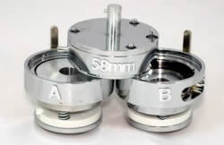 25mm, 44mm, 58mm, badge components, badge parts, badge products, button badge components, button badge parts supplies, circle cutter, components, components packs, cutting/punching, machine accessories, multi die, press, products, Spares
